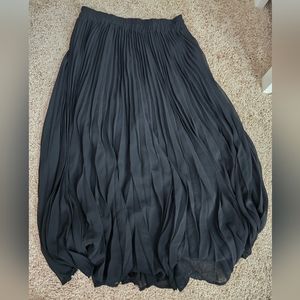 Pleated Black Skirt